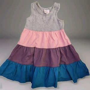 HANNA‎ ANDERSSON GIRLS TWIRL POWER TWIRLY RACERBACK TANK DRESS 90cm/ 3T